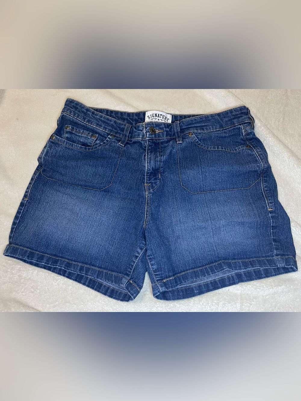 Levi’s Signature by Levi Strauss Blue Denim Women's Shorts size 12